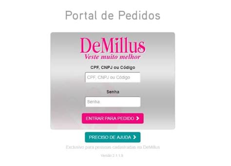 pedido de millus|DeMillus Pedidos Online 